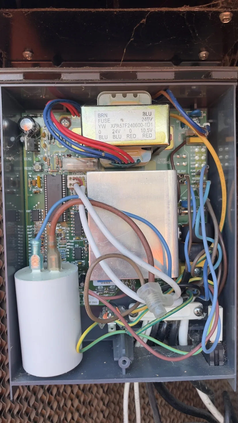 Internal appliance wiring and control connections